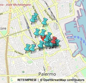 Mappa 90141 Palermo PA, Italia (0.5755)