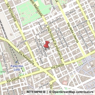Mappa Via Sammartino, 65, 90141 Palermo, Palermo (Sicilia)