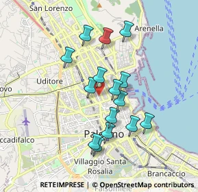 Mappa 90141 Palermo PA, Italia (1.73467)