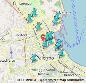Mappa 90141 Palermo PA, Italia (1.61077)