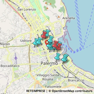 Mappa 90141 Palermo PA, Italia (1.10133)