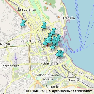 Mappa 90141 Palermo PA, Italia (1.1175)