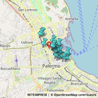 Mappa 90141 Palermo PA, Italia (1.02833)