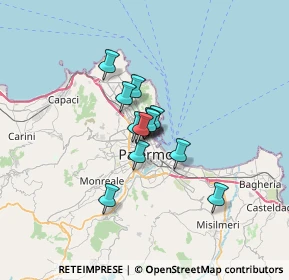 Mappa Via Guglielmo Marconi, 90144 Palermo PA, Italia (4.34833)