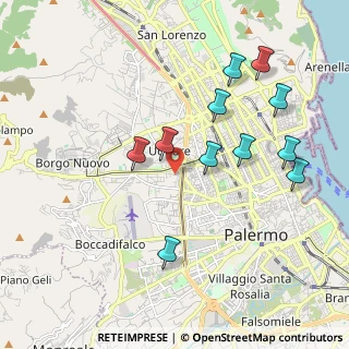 Mappa Via Donato Bramante, 90145 Palermo PA, Italia (2.21091)