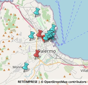Mappa Via Cantieri Finocchiaro, 90141 Palermo PA, Italia (2.41636)