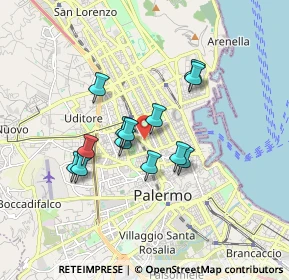 Mappa Via Cantieri Finocchiaro, 90141 Palermo PA, Italia (1.50692)