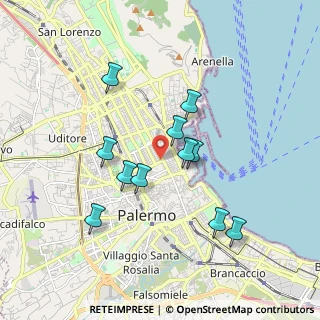 Mappa 90139 Palermo PA, Italia (1.81909)