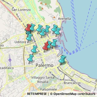 Mappa 90139 Palermo PA, Italia (1.69471)