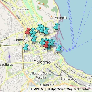 Mappa 90139 Palermo PA, Italia (1.16474)