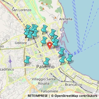 Mappa 90139 Palermo PA, Italia (1.78684)