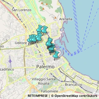 Mappa 90139 Palermo PA, Italia (1.07214)