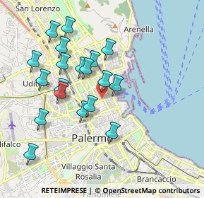 Mappa 90139 Palermo PA, Italia (2.01158)