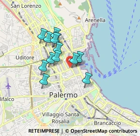 Mappa 90139 Palermo PA, Italia (1.46462)