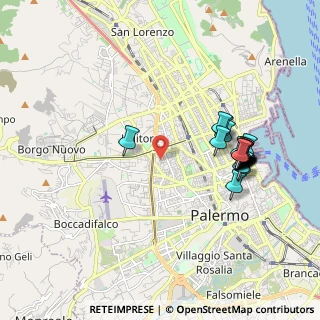 Mappa Via Rinaldo Montuoro, 90145 Palermo PA, Italia (2.178)