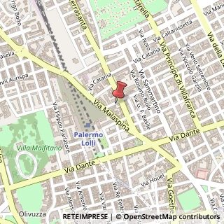 Mappa Via Giuseppina Turrisi Colonna, 62, 90141 Palermo, Palermo (Sicilia)