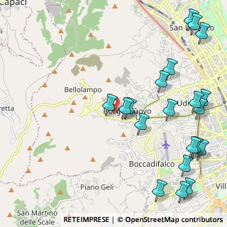 Mappa Via Spadafora, 90135 Palermo PA, Italia (3.179)
