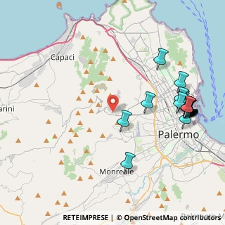 Mappa Via Spadafora, 90135 Palermo PA, Italia (5.5635)