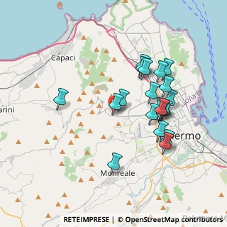 Mappa Via Spadafora, 90135 Palermo PA, Italia (3.856)