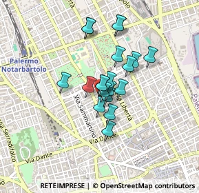 Mappa Via Catania, 90142 Palermo PA, Italia (0.3295)