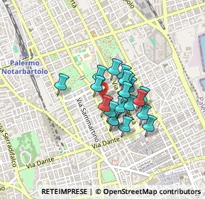 Mappa Via Catania, 90142 Palermo PA, Italia (0.305)