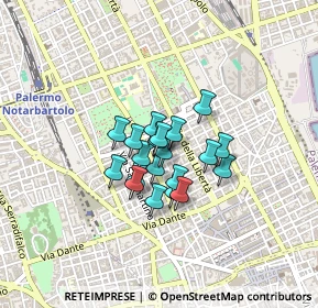 Mappa Via Catania, 90142 Palermo PA, Italia (0.2765)