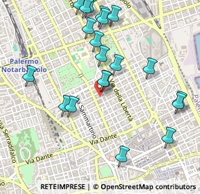 Mappa Via Catania, 90142 Palermo PA, Italia (0.615)