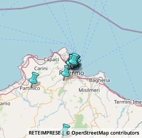 Mappa Via Catania, 90142 Palermo PA, Italia (10.34818)