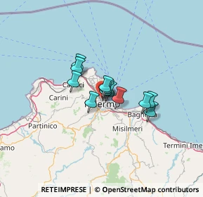 Mappa Via Catania, 90142 Palermo PA, Italia (8.33)