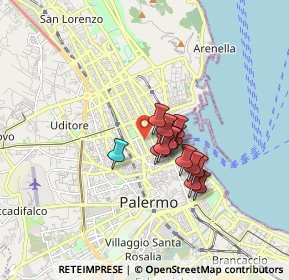 Mappa Via Catania, 90142 Palermo PA, Italia (1.22357)