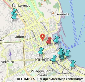 Mappa Via Catania, 90142 Palermo PA, Italia (2.61083)