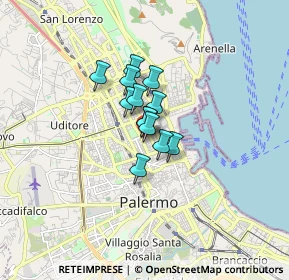 Mappa Via Catania, 90142 Palermo PA, Italia (0.94385)