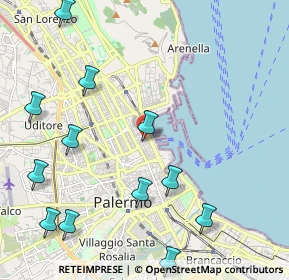 Mappa Via Cusimano, 90100 Palermo PA, Italia (2.97583)