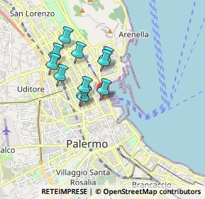 Mappa Via Cusimano, 90100 Palermo PA, Italia (1.55182)