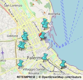 Mappa Via Cusimano, 90100 Palermo PA, Italia (2.26909)