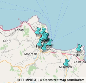 Mappa Via Ragusa, 90141 Palermo PA, Italia (4.01917)