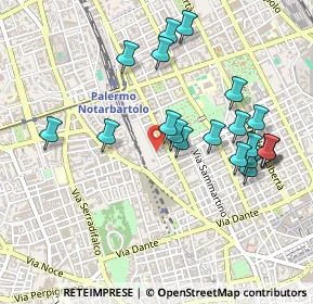 Mappa Via Luigi Natoli, 90141 Palermo PA, Italia (0.545)