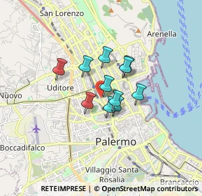 Mappa Via Luigi Natoli, 90141 Palermo PA, Italia (1.11545)