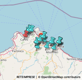 Mappa 90100 Palermo PA, Italia (10.089)