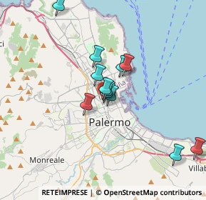 Mappa Via Antonino Salinas, 90134 Palermo PA, Italia (3.14833)