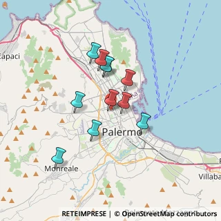 Mappa Via Turr Stefano, 90145 Palermo PA, Italia (3.07364)