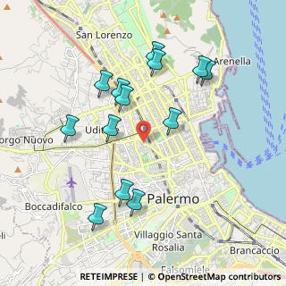 Mappa Via Turr Stefano, 90145 Palermo PA, Italia (2.15538)