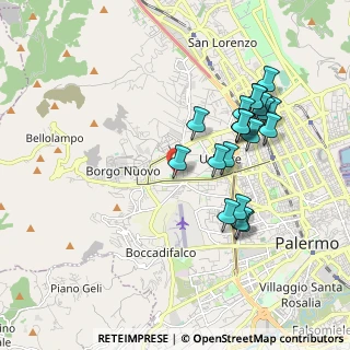 Mappa Via Ugo Perricone Engel, 90135 Palermo PA, Italia (2.0595)