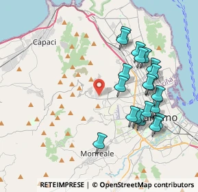 Mappa Largo Cefalù, 90135 Palermo PA, Italia (4.3555)