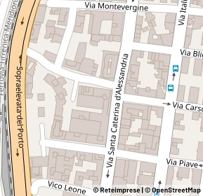 Mappa Via santa caterina d alessandria, 89123 Reggio Di Calabria RC, Italia (0.07308)