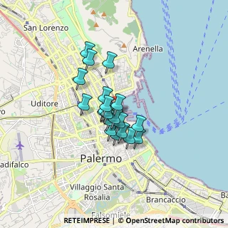 Mappa Largo Edoardo Alfano, 90139 Palermo PA, Italia (1.1795)