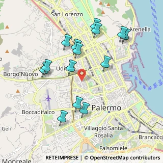 Mappa Via Cataldo Parisio, 90145 Palermo PA, Italia (2.20929)
