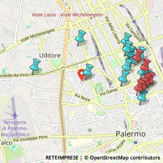 Mappa Via Cataldo Parisio, 90145 Palermo PA, Italia (1.5275)