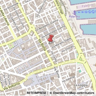 Mappa Via Michele Amari, 11, 90139 Palermo, Palermo (Sicilia)