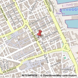 Mappa Via Michele Amari,  5, 90139 Palermo, Palermo (Sicilia)